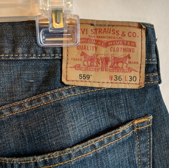 Men's Levi's 559 36x30 Relaxed Straight Jeans - Picture 4 of 4